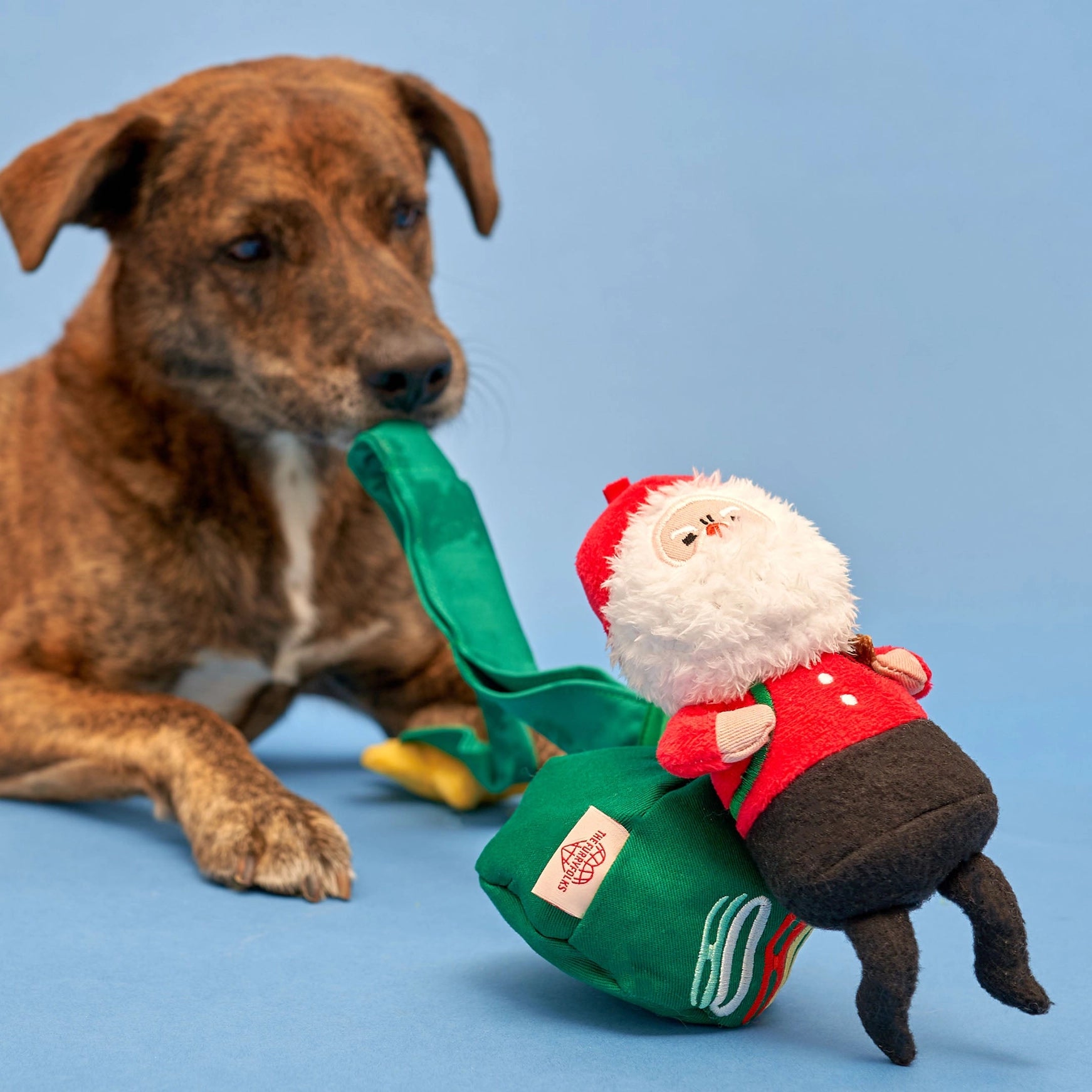Santa dog toy cheap